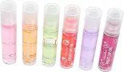 6pcs Lip Balm Moisturizing Lip Gloss Hydrating Lip Gloss Lip Hydration Gloss Kids Lip Gloss for Girls Lip Tint Oil Lip Gloss Lip Oil Fruit Lip Gloss Lip Smoother Rollerball Set