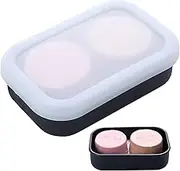 Large Travel Soap Container Leak Proof, Silicone Shampoo Bar Holder, Soap Case with Draining Layer, Slip-Resistant Portable Bar Soap Holder for Shower, Bathroom, Gym, Camping(Translucent Black)