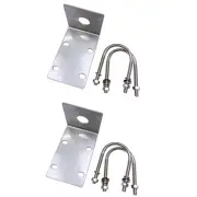 2X Stainless Steel Antenna Mount Bracket with U Bolts for Ham UHF VHF CB2448