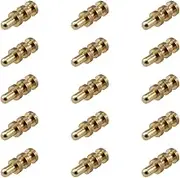 TAODAN 15PCS Table Bolt Socket Connector Brass Table Leaf Locator Pin Kit with Socket Table Top Leaf Alignment Pin Suitable for Table Plate and Profile Connection