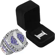 guancrown Fantasy Football Championship Ring Trophy Award Prize Sport MVP Winner FFL League Champion Ring With box