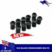10PCS M5 Windshield Windscreen Screw Bolt Nut For Suzuki GSXR 600 750 1000 Black