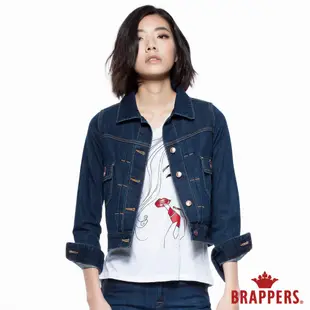 BRAPPERS 女款 Boy Friend牛仔夾克系列-牛仔長袖外套-藍