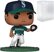 POP MLB: Mariners - Julio Rodriguez Funko Vinyl Figure (Bundled with Compatible Box Protector Case), Multicolor, 3.75 inches