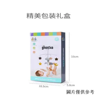 🎇桃園精品🎇嬰幼兒音樂床鈴 搖鈴 兒童0-1歲音樂旋轉床頭鈴 寶寶安撫布 發條床鈴 無需電池