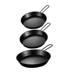 Induction Safe NonStick Fry Pans With Easy Storage Handle for Students