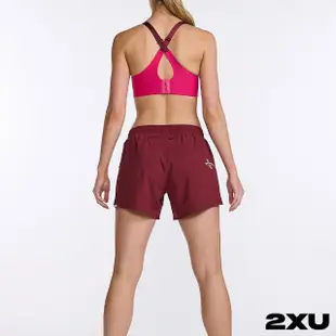 【2XU】女 Aero 5吋短褲(棕紅/反光白)