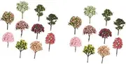Toddmomy 2sets Versatile Model Train Plant Trees for Scenic Landscape Modeling 10pcs*2