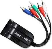 HDMI to YPbPr Component Converter Video Adapter Cable 1080P HDMI-Input to 5RCA RGB R/L Audio Output for TV STB VHS VCR DVD