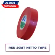 1x RED 20MT NITTO TAPE PVC ELECTRICAL TAPE