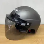 ((( 外貌協會 ))) M2R-09 透氣半罩安全帽(消光鐵灰/淺墨鏡片)特價400元