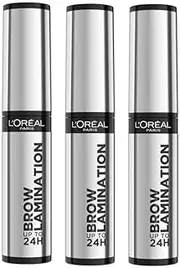 3x L'Oreal Paris Brow Lamination up to 24 Hour 5ml 00 Clear