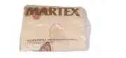 New Vintage 70s Martex Percale Twin Fitted Sheet Beige Tan Butterfly Mid Century