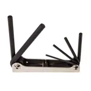 KLEIN Tools A-70580 Folding Hex Key Set, 6-Key, Metric Sizes