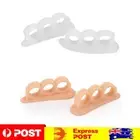 Silicone Toe Separator Ergonomic 3-Hole Overlapping Toe Corretcor for Foot Care