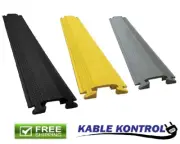 Kable Kontrol - 1 Channel Medium Duty Rubber Drop Over Cord Covers - 5.25" Wide