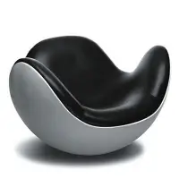在飛比找Yahoo!奇摩拍賣優惠-現貨 玻璃鋼樹脂纖維雞蛋殼懶人沙發躺椅不倒翁椅胎盤造型搖搖休