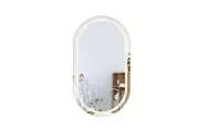 Emitto Led Wall Mirror Oval Anti Fog 50X90cm Mirrors