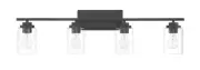 Craftmade 20435FB4 Clark 4 Light Vanity -Flat Black