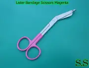6 Lister Bandage Nurse Scissors - Color Handles(Magenta)