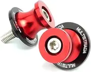 Arm Spools Sliders Stand for Du&ca&ti for Multistrada 1200 Enduro 950 950S V4S 2016-2021 Motorcycle Accessories 8MM Swingarm Spools Slider Stand Screws Spools Paddock Stand Bobbins(Red)