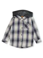 Toddler Boys Hooded Flannelette Shirt