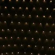 Lexi Lighting 320 LED Snowing Net Light, Warm White, 240x180cm Dark Wire, Indoor & Outdoor Mesh Fairy Lights, Waterfall Effect, Flash Speed Mode Control, Christmas, Garden, Wedding, Party Decoration