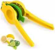 Metal Lemon Lime Squeezer Manual Citrus Press Juicer 2 in 1 Robust for Extractin