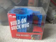 Unique ThinkGeek Build On Brick Mug 4 3/4" Tall NIP