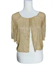 NWT Lotus Threads Beaded Cardigan 100% Silk Sz XL