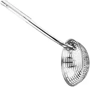 Stainless Steel Kitchen Strainer Spoon Heat Resistant Colander with Long Handle for Cooking Essential Food Filter for Pasta and Oil and Easy to Use