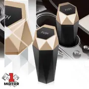 Auto Car Mini Portable Compact Cup Holder Trash Bin Garbage Can Black/Gold 0.5L