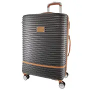 Pierre Cardin 80cm LARGE Hard Shell Luggage Travel Suitcase - Charcoal