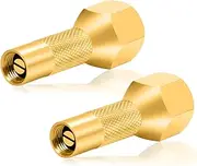 GODESON Heavy Duty Screw-On Air Chuck for Tire Inflator Gauge Compressor Accessories, Twist-On Chucks (Pack of 2)