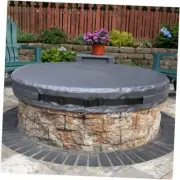 Firepit Covers Round, 52-56 inch Fire Pit Cover Round for Round(52-56 Inch)