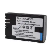 Fully Decoded Battery LP-E6 for EOS 5D Mark II 7D 60D 70D 6D BG-E7 BG-E9 GRIP
