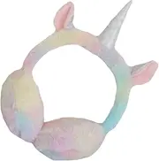 [FRCOLOR] 1Pc Unicorn Earmuffs for Adults Warm Plush Ear Covers with Cute Design Elastic Winter Ear Warmer for Cold Weather Adorable Cartoon Style