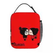 c263 Cute Pucca Lunch Bags Insulated Lunch Tote Waterproof Bento Box Resuable Picnic Bags for Woman Work Children School k263