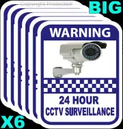 CCTV Camera Warning Sticker Home Surveillance Vinyl Decal Video Security Sign X6