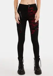 [Punk Rave] Punk Blood Dark Denim Trousers