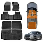 Floor Mats Boot Liner for Mitsubishi Outlander Petrol ZM 7 Seater 2021-2025 Heavy Duty Customized Car Floor Liners Full Set Carpet