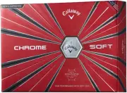Callaway Golf Ball CHROME SOFT Golf Ball (1 dozen 12 pieces) 2018 model Ball col