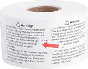 1 Roll Candle Jar Safety Decal Wax Melt Warning Labels Durable Stickers for Candle Making Instructions for Safe Use Easy Peel Stick for Smooth Surfaces
