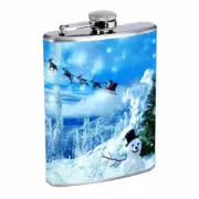 Winter D4 8oz Stainless Steel Hip Flask