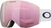 Oakley Flight Deck L Snow Goggles, Matte White Strap, Prizm Snow Rose Gold Lense
