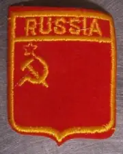 Embroidered International Patch National Flag of Russia Soviet Union NEW bunt 2"