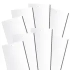 White Vertical Blinds Replacement Slats, for Doors Windows. Easy Install 82.5"
