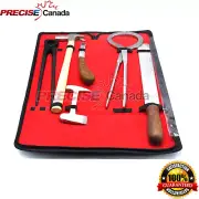 6 FARRIER TOOL Horse Nippers/Clinchers/Rasp/Hammer/Offset Hoof Knife With Pouch
