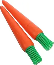 TIDTALEO 2pcs Silicone Basting Brush Heat Resistant Oil Brush for BBQ and Baking Versatile for Grilling and Saucing Kitchen Tool for Home Cooking