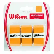 Wilson Overgrip, Pro Soft Overgrip, Unisex, Gold, Pack of 3, WRZ4040GO
